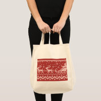 Ugly sweater Santa Claus sleigh and reindeers