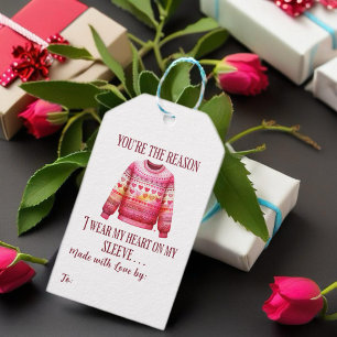 Ugly Sweater Valentines Gift Tags
