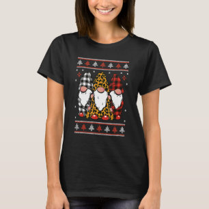 Ugly Sweater With 3 Cute Gnomes For Christmas