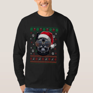 Ugly Sweater X-mas Santa Affenpinscher Dog Christm
