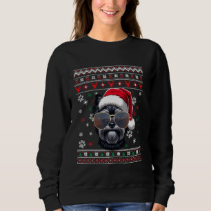 Ugly Sweater X-mas Santa Affenpinscher Dog Christm