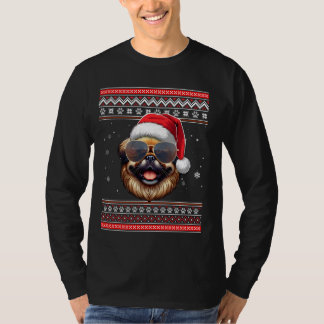 Ugly Sweater X-mas Santa Pekingese Dog Christmas