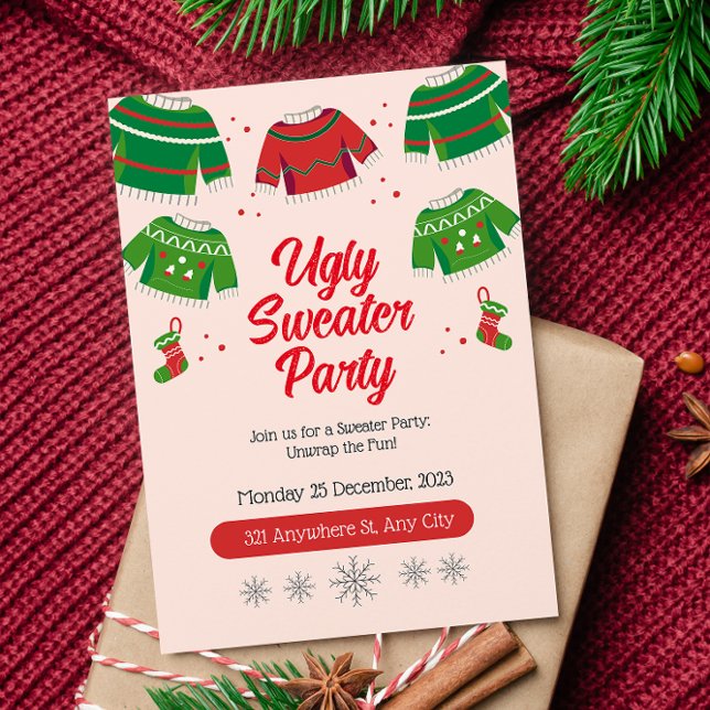Ugly Sweather Party Invitation (Creator Uploaded)