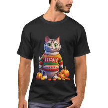 Ugly Thanksgiving Sweater Kitty 