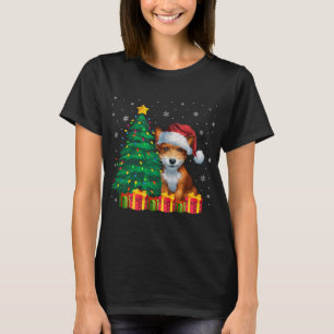 Ugly Toy Fox Terrier Santa Hat Christmas Lights Do T-Shirt