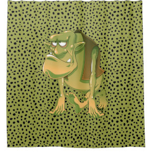 Ugly Troll Shower Curtain