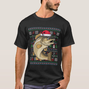 Ugly Trout Fish Lovers Xmas Sweater Santa Christma
