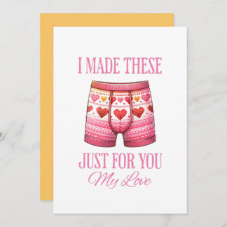 Ugly Underwear Valentines  Holiday Card