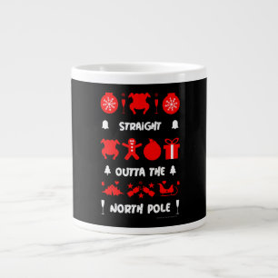 Ugly xmas office party sweater large coffee mug
