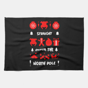 Ugly xmas office party sweater    tea towel