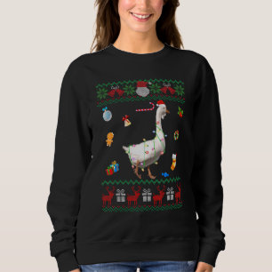 Ugly Xmas Sweater Animals Lights Christmas Goose