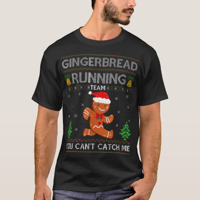 Ugly Xmas Sweater Gingerbread Running Team (Front)