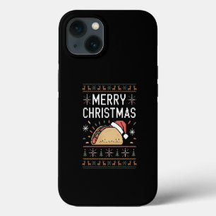 Ugly Xmas Sweater Lights Santa Taco Christmas iPhone 13 Case