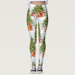 ugly xmas sweater pin up leggings