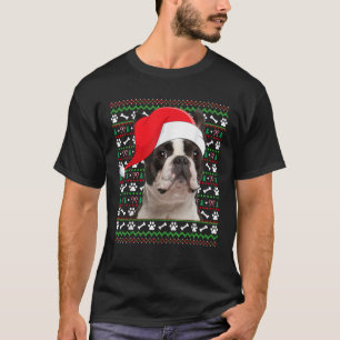 Ugly Xmas Sweater Santa Boston Terrier Dog Christm