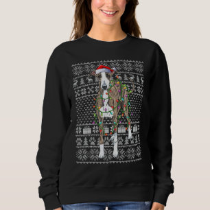 Ugly Xmas Sweater Style Italian Greyhound Dog Chri