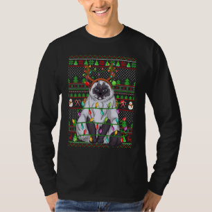 Ugly Xmas Sweater Style Lighting Himalayan Cat Chr