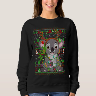 Ugly Xmas Sweater Style Lighting Koala Christmas