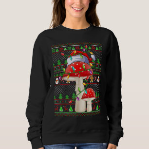 Ugly Xmas Sweater Style Lighting Mushroom Christma