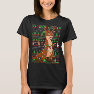 Ugly Xmas Sweater Style Lighting Otter Christmas