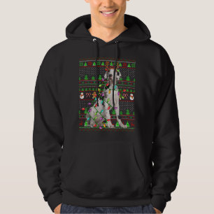 Ugly Xmas Sweater Style Lights Great Dane Dog Chri