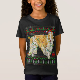 Ugly Xmas Sweater Style Santa Borzoi Dog Christmas