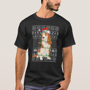 Ugly Xmas Sweater Style Santa Cocker Spaniel Dog C
