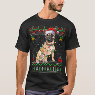 Ugly Xmas Sweater Style Santa French Bulldog Chris