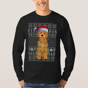 Ugly Xmas Sweater Style Santa Goldendoodle Dog Chr