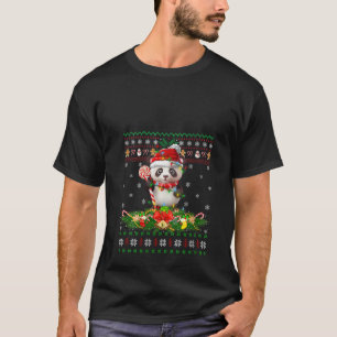 Ugly Xmas Sweater Style Santa Panda Christmas V Ne