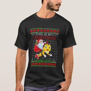 Ugly Xmas Sweater Style Santa Riding Wasp Christma