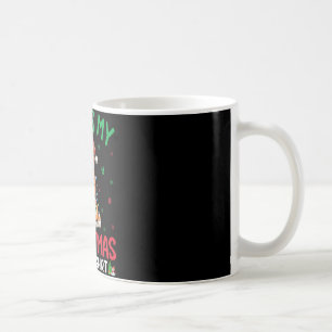 Ugly Xmas Tree Lights Santa Akita Inu Dog Christma Coffee Mug