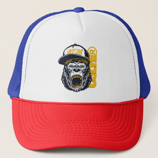 UGLYE®️ Ferocious Gorilla Trucker Hat (Front)