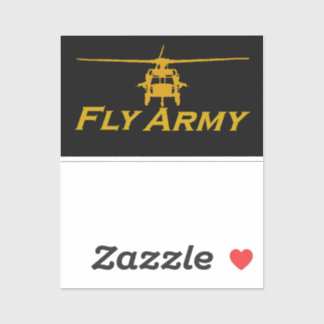 UH60 Blackhawk Fly Army - Transparent 4" wide