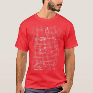 UH 1E 140 Huey Medical Evacuation Helicopter T-Shirt
