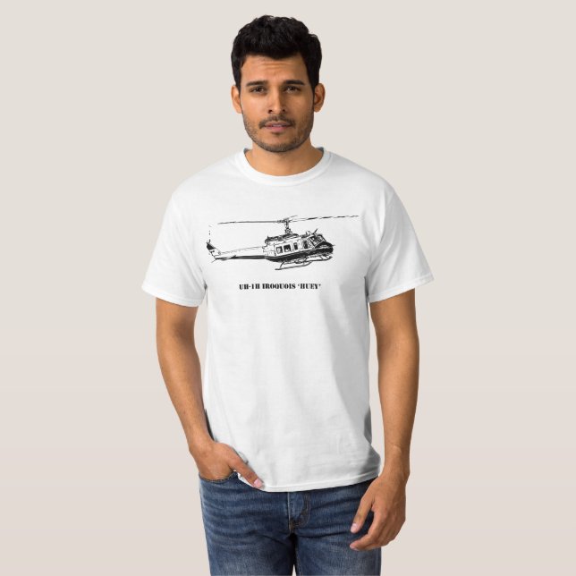 UH-1H Huey Helicopter T-Shirt (Front Full)