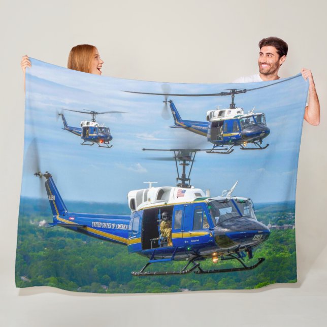 UH-1N IROQUOIS FLEECE BLANKET (In Situ)