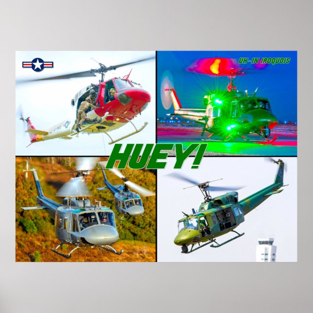 UH-1N IROQUOIS "HUEY" POSTER (Front)