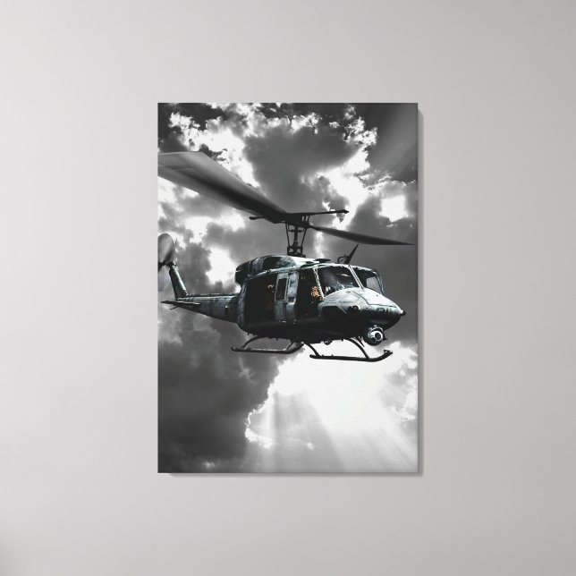 UH-1N Twin Huey Canvas Print (Front)