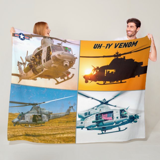 UH-1Y VENOM FLEECE BLANKET (In Situ)