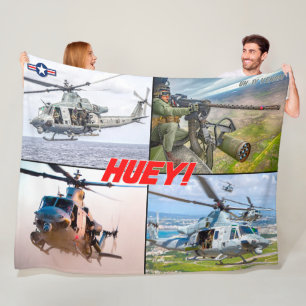 UH-1Y VENOM "HUEY" FLEECE BLANKET