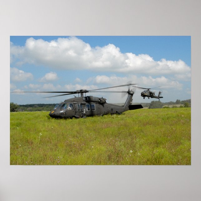 UH-60 Black Hawk Helicopter Poster (Front)