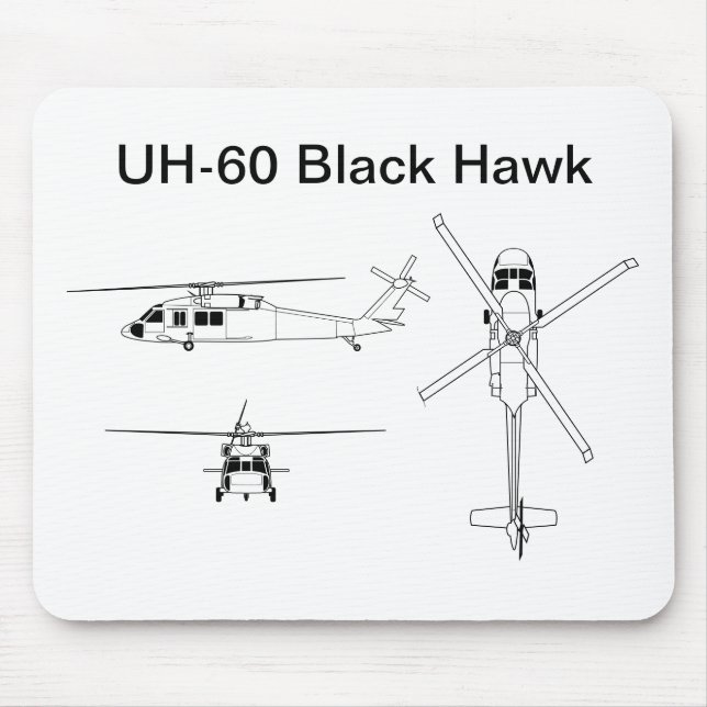 UH-60 Black Hawk Mouse Pad (Front)