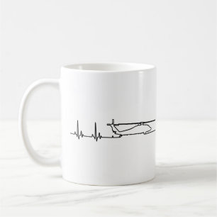 UH-60 Helicopter Heartbeat Pulse Coffee Mug