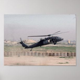 UH-60L Black Hawk Helicopter Poster