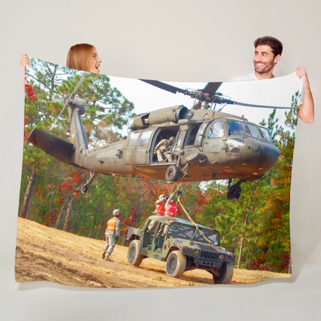 UH-60M BLACK HAWK FLEECE BLANKET (In Situ)