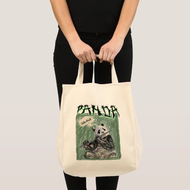 Uh-Huh Panda Tote Bag (Front (Product))