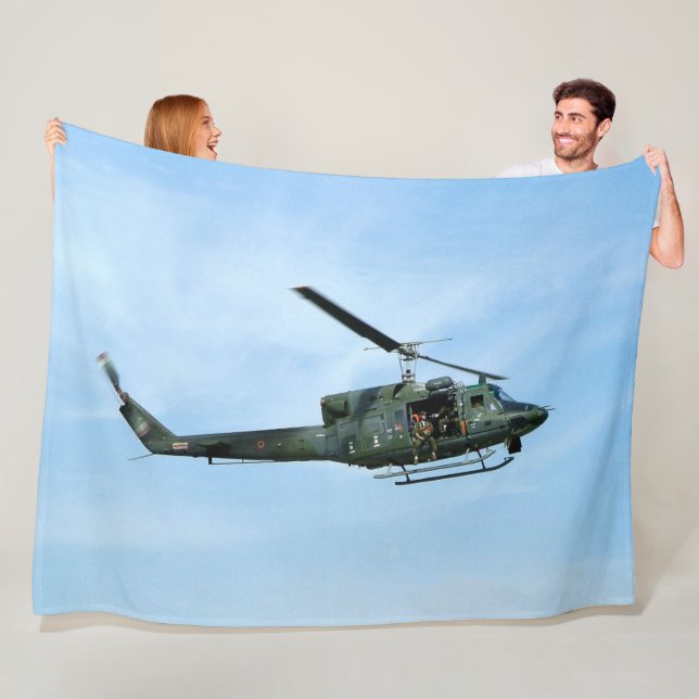 UH-I HUEY HELICOPTER 2 FLEECE BLANKET (In Situ)