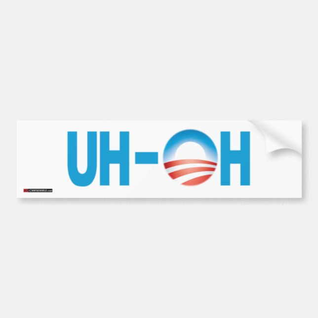 Uh-Oh Bumper Sticker (Front)