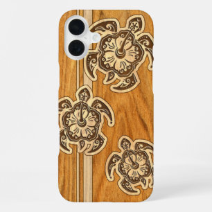 Uhane Honu Faux Wood Hawaiian Turtle Case-Mate iPh iPhone 16 Plus Case